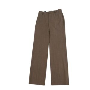 Nwt Banana Republic Italian wool light Brown high rise straight leg Trousers 8L